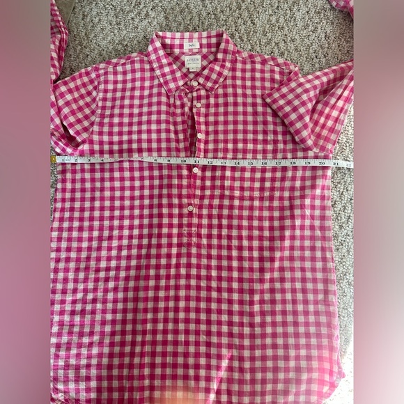 J.Crew Pink Button Down Shirt boy fit Style size M - Picture 8 of 8